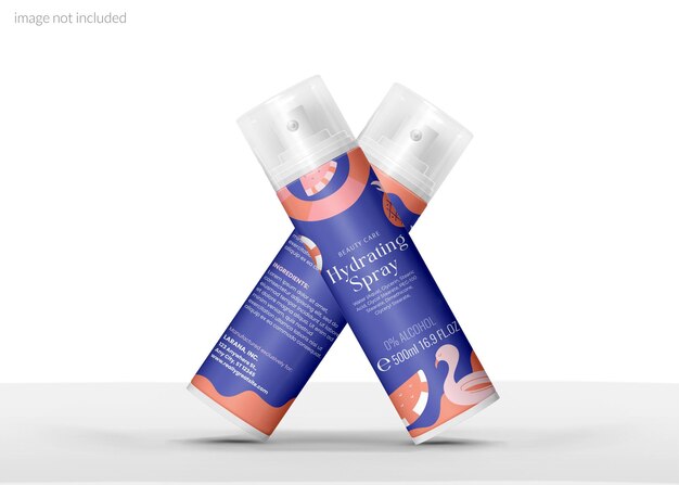 Mockup de botella de pulverización