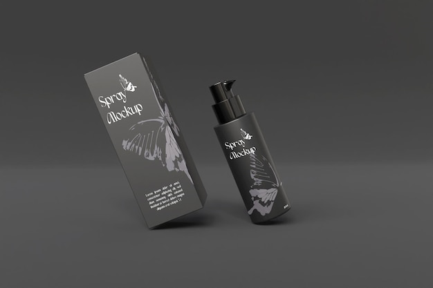 Mockup de botella de pulverización