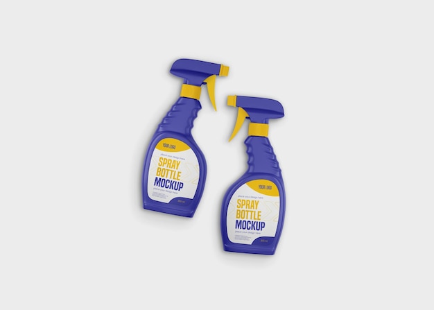 Mockup de botella de pulverización