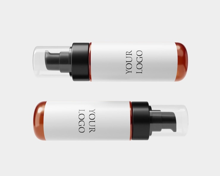 PSD mockup de botella de pulverización