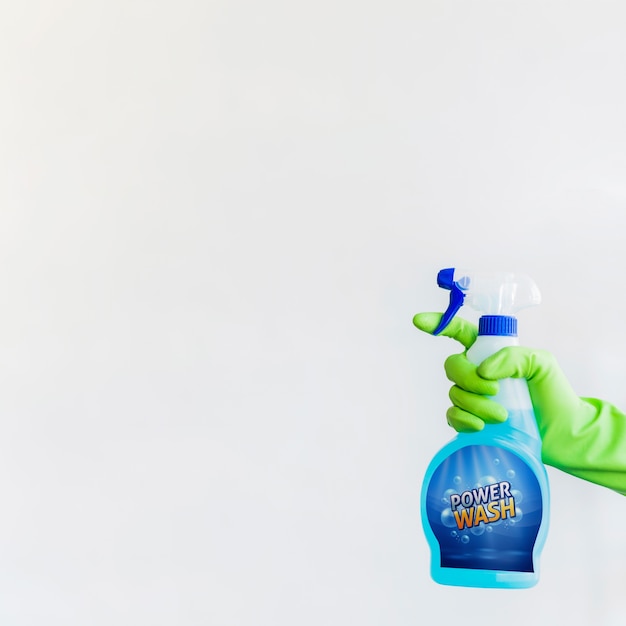 PSD mockup de botella de spray