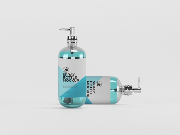 PSD mockup de botella de spray