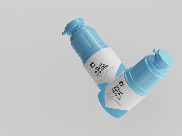 Mockup de botella de spray