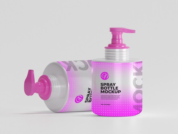 Mockup de botella de spray