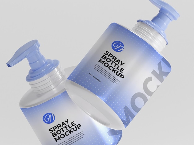 Mockup de botella de spray