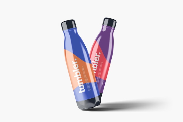 PSD mockup de la botella de tumbler