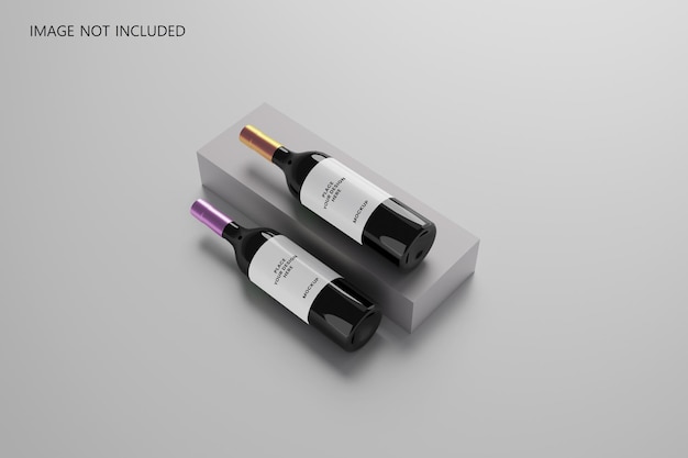 Mockup de botella de vino