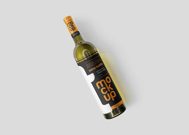 PSD mockup de botella de vino