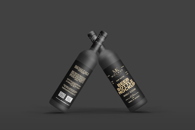 Mockup de botella de vino