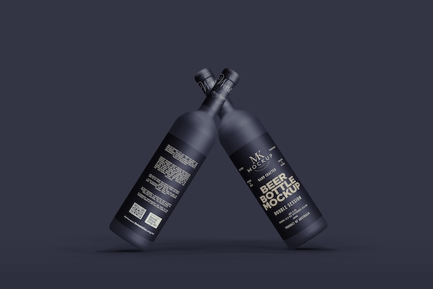 Mockup de botella de vino