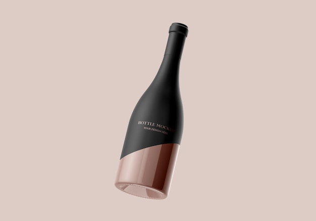 Mockup de botella de vino