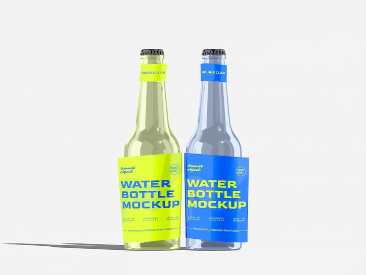 Mockup de la botella de Watter
