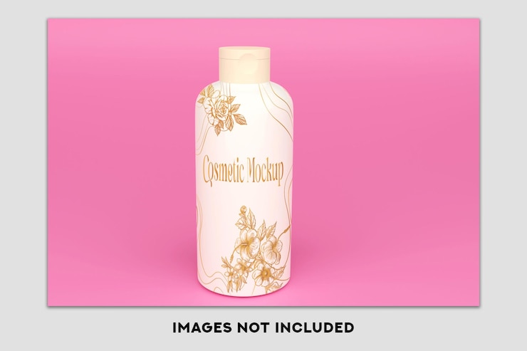 PSD mockup botol kosmetik