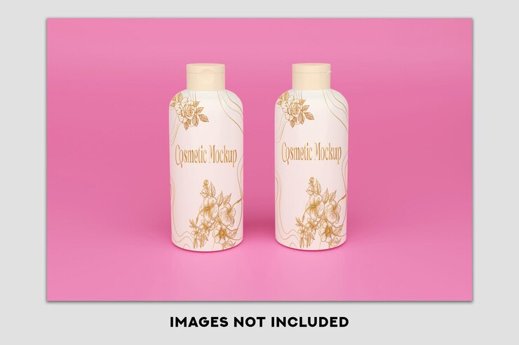 PSD mockup botol kosmetik