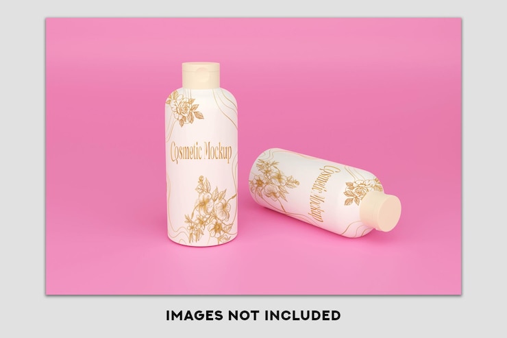 PSD mockup botol kosmetik