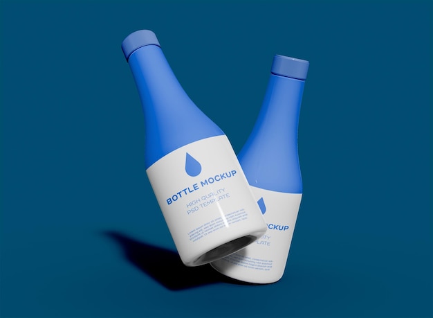 Mockup bottiglia d&#39;acqua