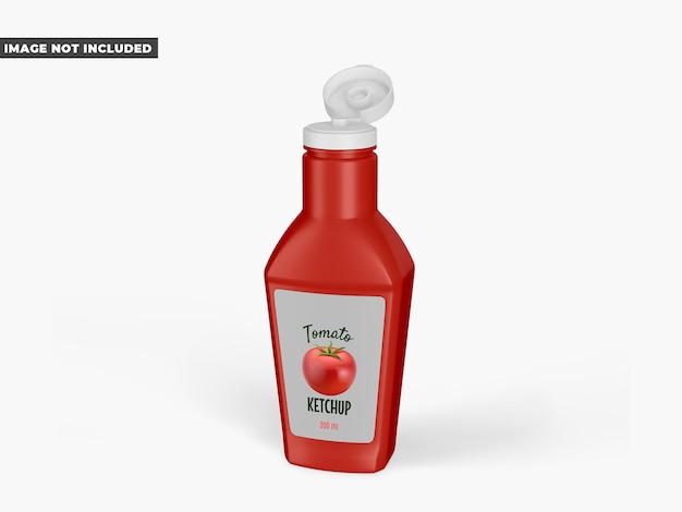 Mockup bottiglia di salsa