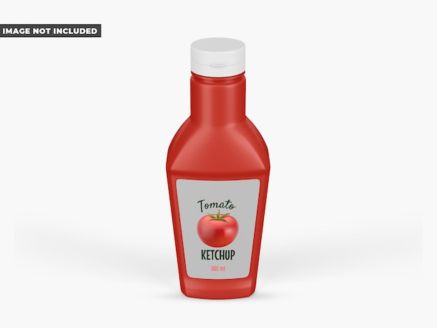 Mockup bottiglia di salsa