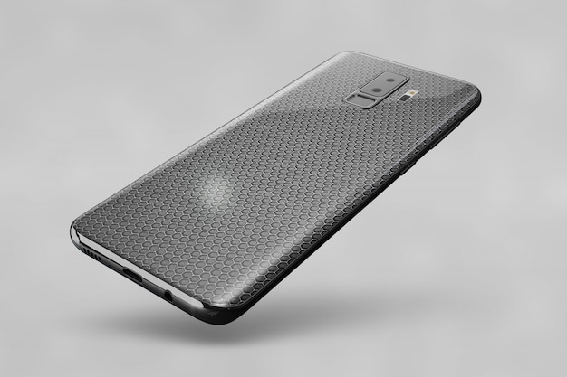 Mockup brilloso de cover de smartphone