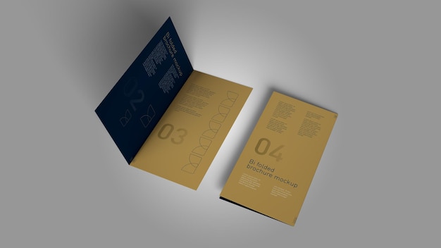 Mockup de la brochure bifold de DL