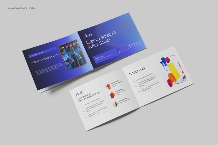 PSD mockup brochure paesaggistica