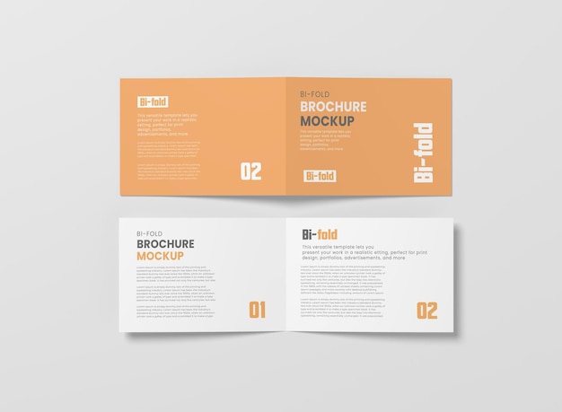 Mockup brochure pieghevole