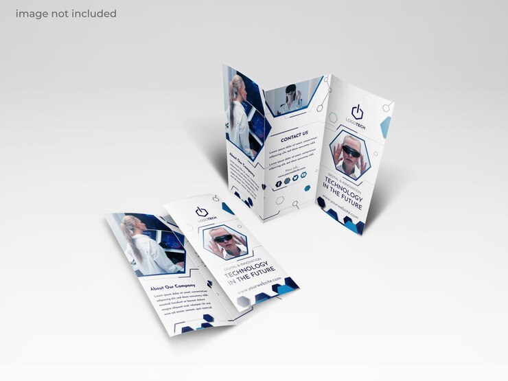 Mockup Brosur Trifold