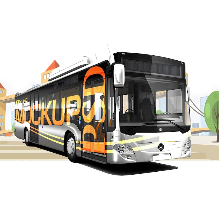 PSD mockup bus