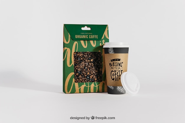 PSD mockup de café