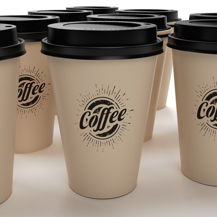 Mockup de cafés para llevar