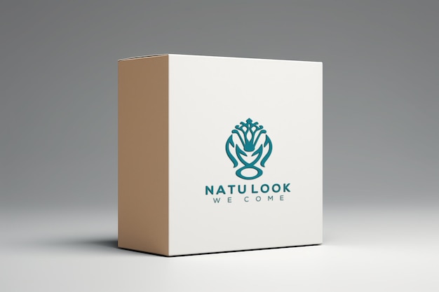 PSD mockup de caja blanca_mockup de logotipo de caja_mock up de caja de producto_mock up de caja para la entrega_mockup de caja para el envío