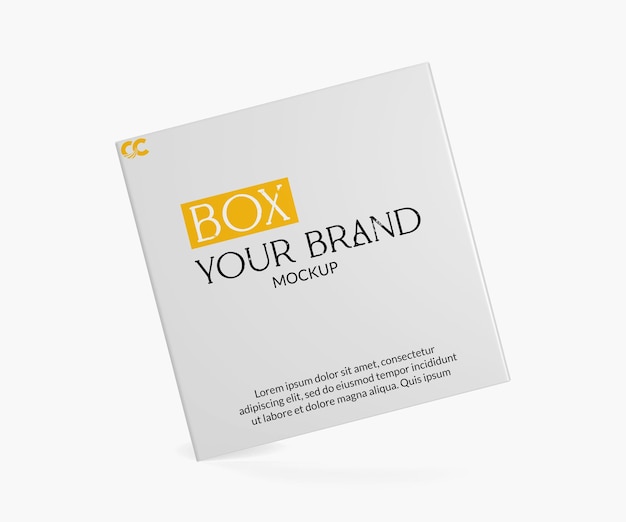 Mockup de la caja blanca