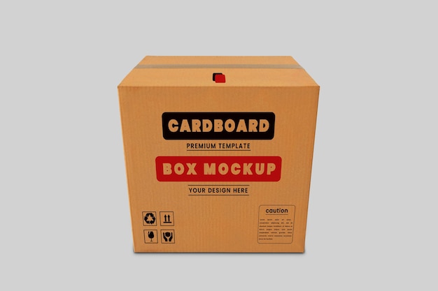 PSD mockup de caja de cartón