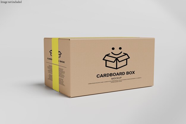 Mockup de caja de cartón