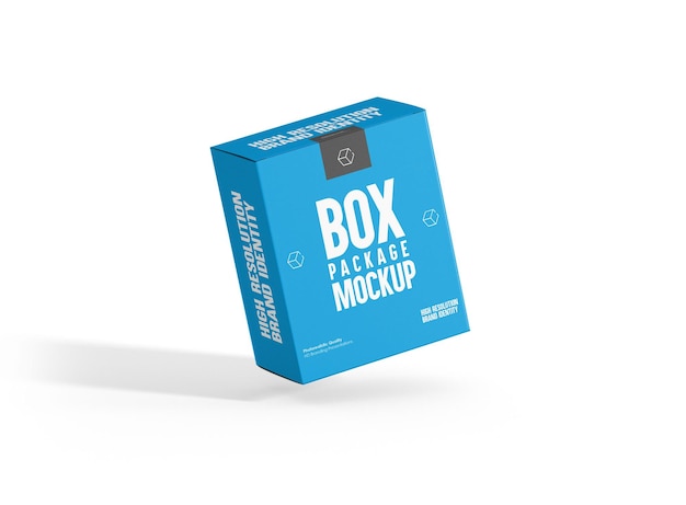 Mockup de caja cuadrada para maqueta de caja de empaque de producto