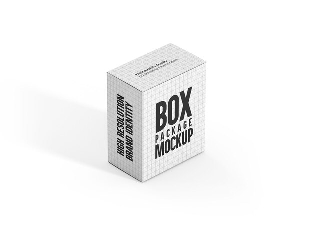 Mockup de caja cuadrada para maqueta de caja de empaque de producto