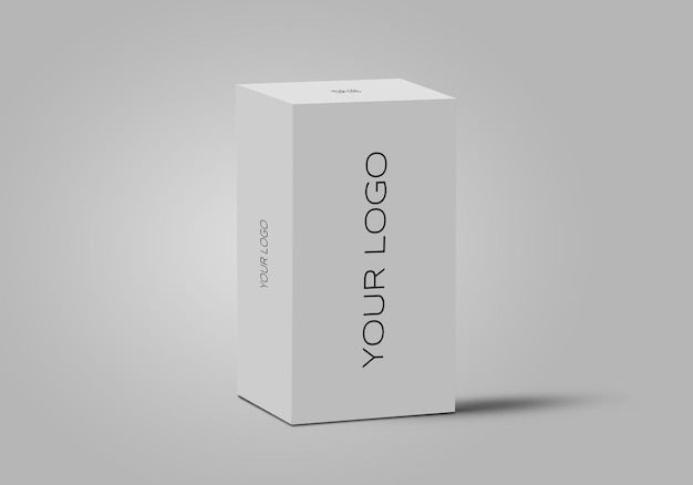 Mockup de caja de embalaje minimalista simple