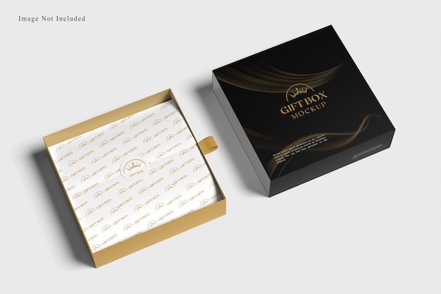 PSD mockup de caja de regalo