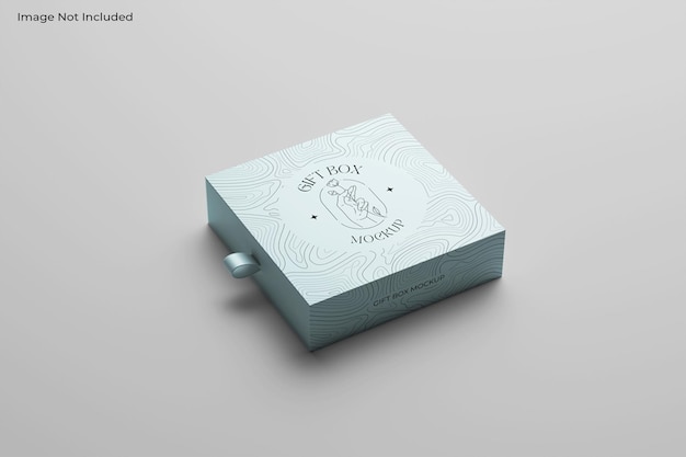 Mockup de caja de regalo