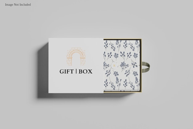 Mockup de caja de regalo