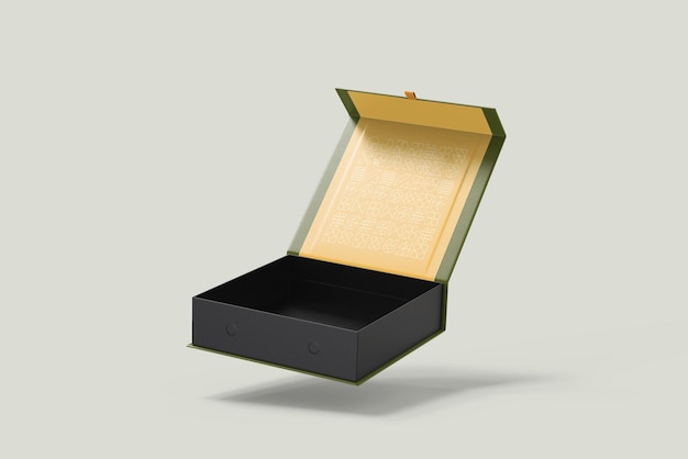 Mockup de caja de regalo