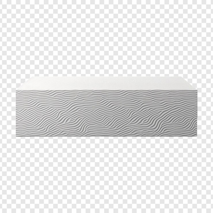 PSD mockup de caja en relieve sobre un fondo transparente
