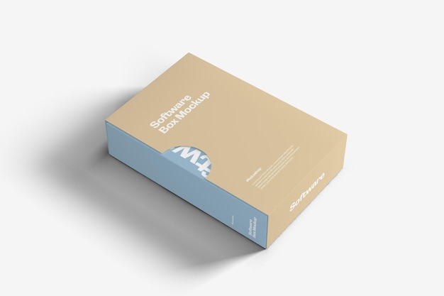 Mockup de la caja de software