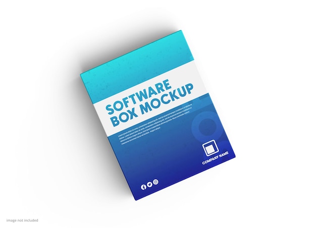Mockup de la caja de software