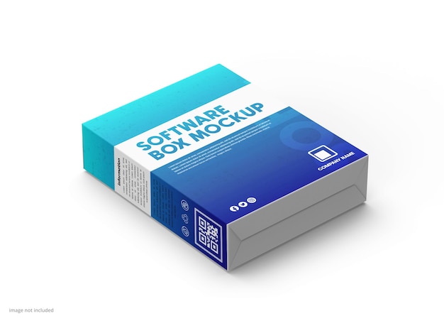 Mockup de la caja de software