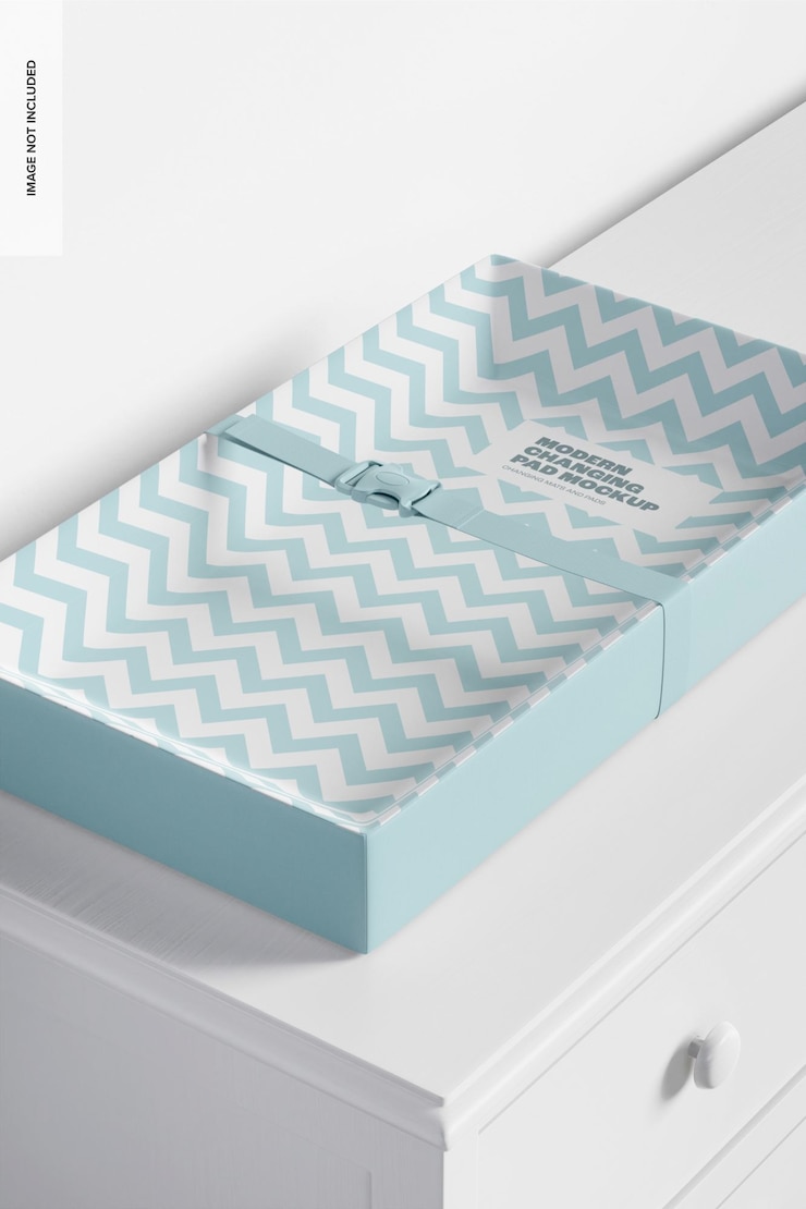 PSD mockup de cambiador moderno, primer plano