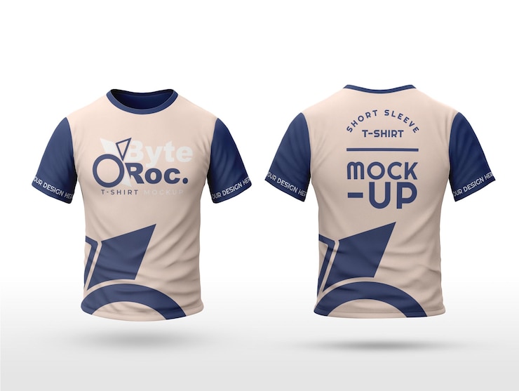 PSD mockup de camiseta 3d para animación de video