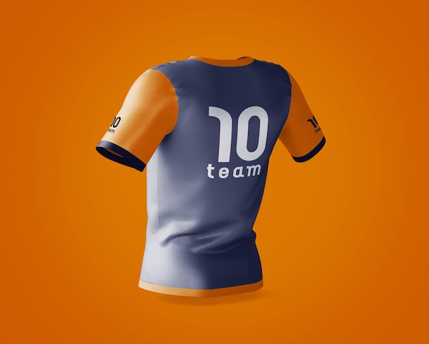 PSD mockup de camiseta deportiva con logotipo