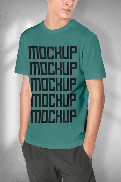 Mockup de Camiseta con Diseo Moderno y Minimalista