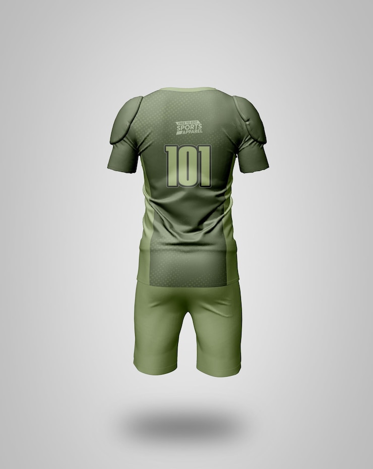 PSD mockup de la camiseta de fútbol